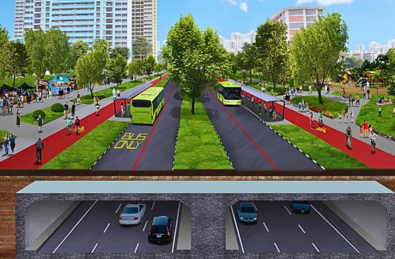 Строительство Сингапурского коридора Север-Юг (НСК)